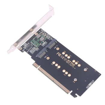 1PCS PCIex16 4 port NVME plėtros Kortelę m.2 X16 4X NVME PCIE3.0 GEN3 X16, 4*NVME RAID CARD PCI-E VROC KORTELĖS RAID Hyper