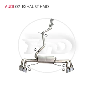 NA Nerūdijančio Plieno Išmetimo Sistemos Kolektoriaus lietaus vamzdis Audi Q7 Automobilių Modifikavimo Vožtuvas, Automobilių Reikmenys Duslintuvo