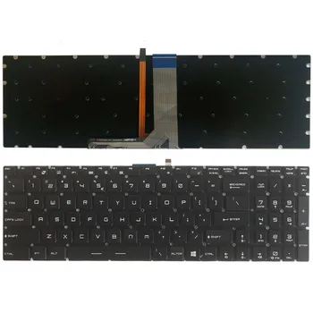 Naujas MSI MS-16P5 MS-16P6 MS-1675 MS-16K2 MS-16K4 Nešiojamojo kompiuterio Klaviatūra su foniniu Apšvietimu V143422AK1 V143422AS1