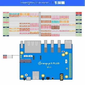 Oranžinė Pi 5 Plius 2,5 G Dual Ethernet Kompiuterio, Kaip Parodyta 16 GB RAM RK3588 Octa-Core Su PCIE Plėtra Plėtros Taryba