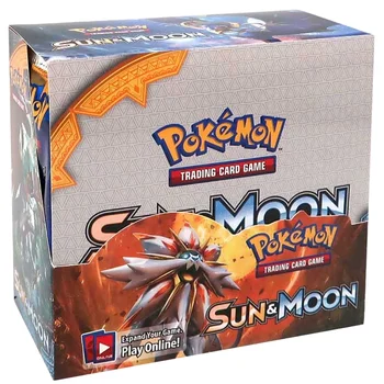 Pokemond TCG: Sun & Moon Stiprintuvas Display Box (36 Blokai) Pokemond Kortelės Vaikams, Žaislai Lašas Laivybos Didmeninės
