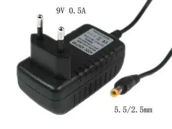 Nešiojamas Maitinimo Adapteris 9V 0.5 A, Barelį 5.5/2.5 mm, ES 2-Pin Plug, HKA-0950EC-230