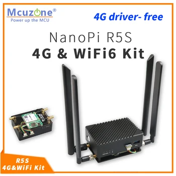 NanoPi R5S_4G LTE & wifi6 rinkinys,4G driver-nemokamai, 