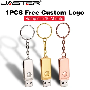 Rose Aukso USB Flash Drive Mini 64GB Metalinis Tušinukas Ratai 32GB Nemokamai Logotipą Pendrive 16GB Sidabro Nemokamai Key Chain Memory Stick Dovanos