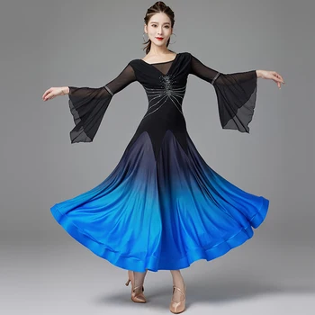 2023 Nauja Sportinių Šokių Suknelė Šiuolaikinės Dancewear Elegantiškas Tango, Valsas, Šokiai Drabužius Suaugusių Moterų, Konkurencijos Suknelė DL10817