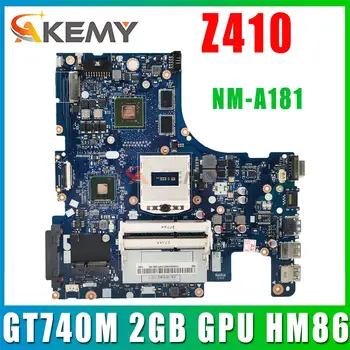 Originalus Lenovo Z410 Nešiojamojo kompiuterio pagrindinę Plokštę Su GT740M 2GB GPU HM86 DDR3 AILZA NM-A181 100% Patikrintas Nemokamas Pristatymas