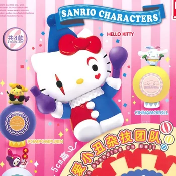 Sanrio Cirko Troup Kuromi Melodija Hello Kitty Klounas Lėlės Kiaušinių Sukimo Aklas Lauke Port. Caixas Supresas Kawaii Veiksmų Anime Duomenys Žaislas