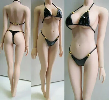 1:6 masto trijų taškų Juoda seksuali bikini modeliu 12