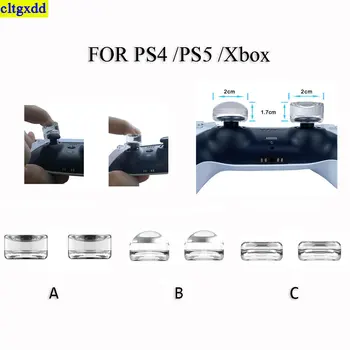 2 vnt. UŽ PS5 PS4 PS5 Xbox Serijos X/S duomenų valdytojas rokeris nykščio rankovės Krištolas skaidrus silikono nykščio rankovės
