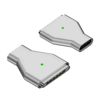 USB C Tipo Magnetinių Kabelio Adapteris Greito Įkrovimo Magnetas USB C Adapteris Cinko Lydinio Korpuso Magnetas Adapteris Su LED Indikatorius