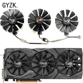 Naujas ASUS GeForce GTX1070 1070ti 1080 1080ti ROG STRIX Grafikos plokštės Pakeitimas Ventiliatorius T129215SU/T129215SM