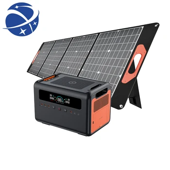 Saulės elektrinės Nešiojamų 1500W 1440Wh Su Saulės Baterija žaliavos, Kempingas RV Off Grid Sistemos, Nešiojama elektrinė 12v