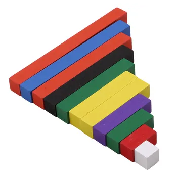 Montessori Medžiagas Medinių Matematikos Žaislai, 1-10cm Skaičius Lazdos Spalvinga Didėjimo Tikėtis Stick Ikimokyklinio Ugdymo Montessori Žaislas
