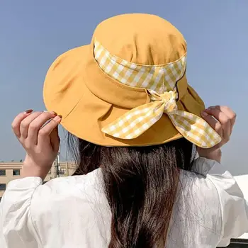 COKK Kibiro Kepurę Moterims Vasarą, Pavasarį, skėtį nuo saulės Žvejys Bžūp Mados Saulės Lankas Pledas Uv Apsauga nuo Saulės Skrybėlę Moterų korėjos Naujas