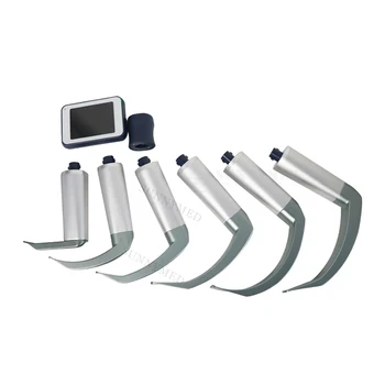 SY-P020N Sandėlyje!!! Daugkartinio naudojimo Peiliai Vaizdo Laryngoscope Visų Akyse LCD Nejautrą Ligoninės Medicinos Prietaisas