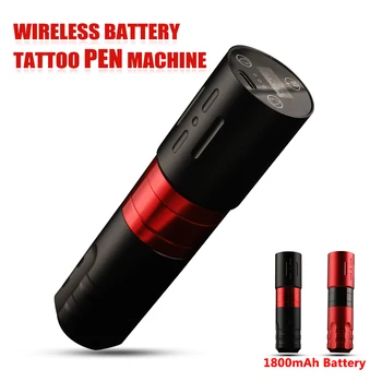 Profesinės Belaidžio Tatuiruotė Mašina Rotaty Baterija Rašiklis su 1800mAh Baterija LED Skaitmeninis Displėjus, Makiažas, Kūno Meno Tatuiruotė Tiekimo
