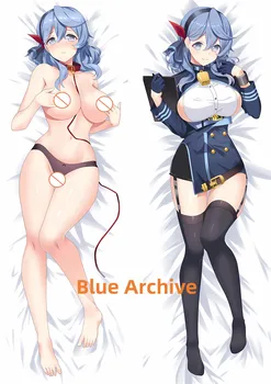 Dakimakura Anime Pagalvės užvalkalą Mėlyna Archyvas dvipusis Spausdinimas Gyvenimo dydžio Kūno Užvalkalas Dovanos Gali būti Pritaikyti