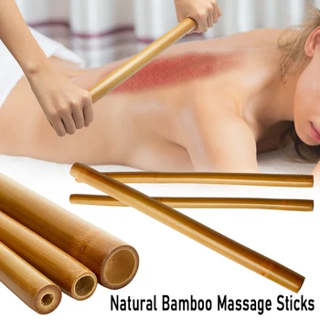 Gua Sha Massager Raumenų Skausmo Maderoterapia Grandymo Įrankio Natūralaus Bambuko Masažas Lazdos Medienos Terapijos Anti Celiulito