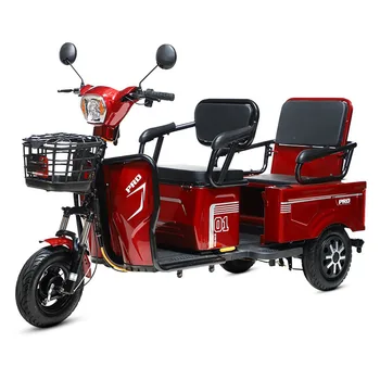 600/800/1000w Elektrinis Triratis Dvejopo Naudojimo Motorinis trirates Traukti Prekių dviejų eilių Buitinės Baterijos Pedicab