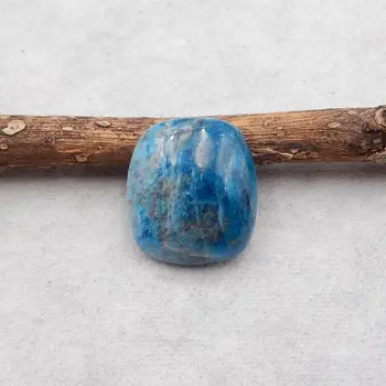 Natūralaus Akmens Mėlyna Apatite Kristalų Cabochon 21x18x7mm 5g bižuterijos Karoliai Priedai