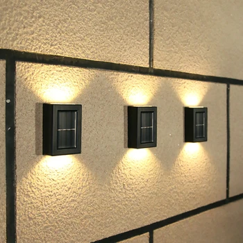 Saulės Sienos Lempos LED Lauko Šviesos, IP65 Vandeniui Aukštyn Ir Žemyn Šviesos Apšvietimo Balkonas, Kieme, Gatvėje Sodo Puošmena Žibintai