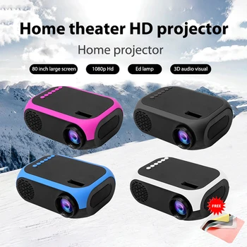 VCHIP Mini Projektorius Proyector Проект Nešiojamų namų Kino sistemos, Namų Palaiko 1080P TV LED HDMI, USB Media Player