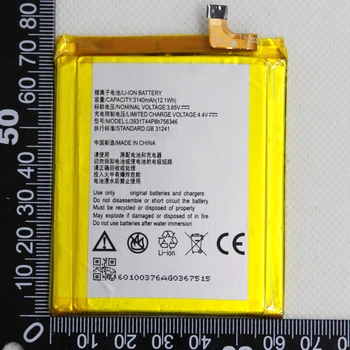 10vnt/daug Telefono Baterija ZTE Aksonas 7 5.5 colių A2017 LI3931T44P8H756346 baterija Li-ion įmontuota polimerų baterija