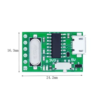 USB TTL Konverterio Micro UART Modulis CH340G CH340 3.3 V 5V Valdybos Downloader Pro Mini 