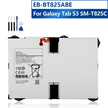 Originalaus Tablet Akumuliatorius EB-BT825ABE Samsung Galaxy Tab S3 TabS3 SM-T825C T825C Įkraunama Baterija, 6000mAh