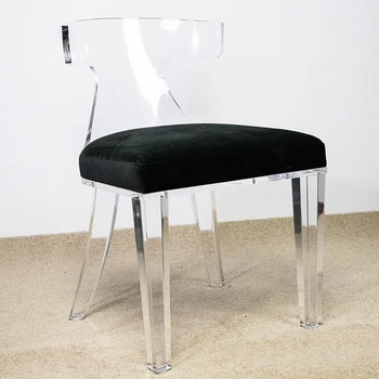 Karšto Pardavimo Įprastiniai Aukštos Kokybės Modernūs, Prabangūs Skaidrus Akrilo Kėdės Vestuvių Lucite Valgomojo Kėdės