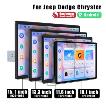 Joying Android 12 Didelis Jutiklinis Ekranas Automobilio Radijo Stereo Audio Jeep Dodge