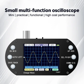 Kišeninis Skaitmeninis Oscilloscope 2.5 MHz 500KHz Analoginis Juostos 1K-80Khz PWM Išėjimo Remti Programinės įrangos Atnaujinimas 2,4 colių TFT Ekranas